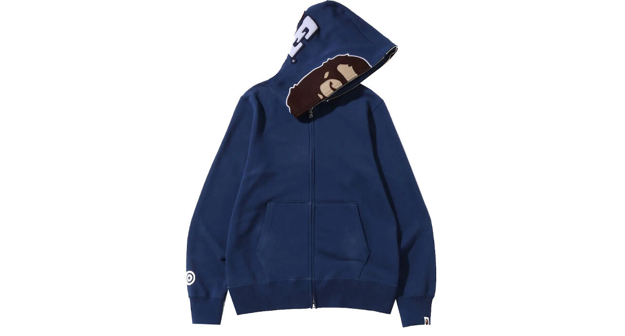 Bape Camo Full Zip Ape Head Blue