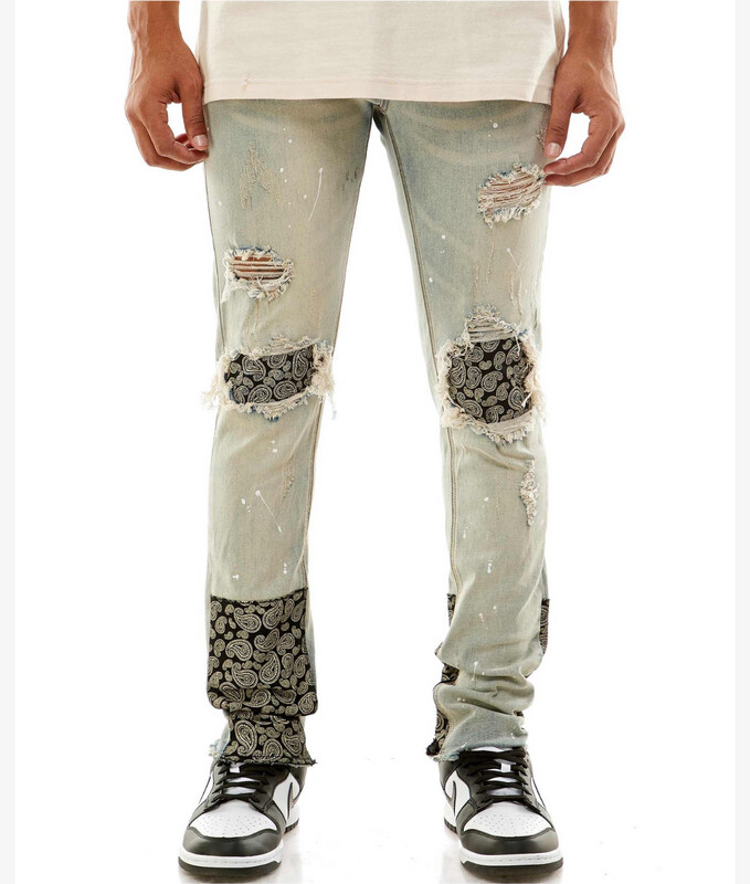 Patched Skinny jeans