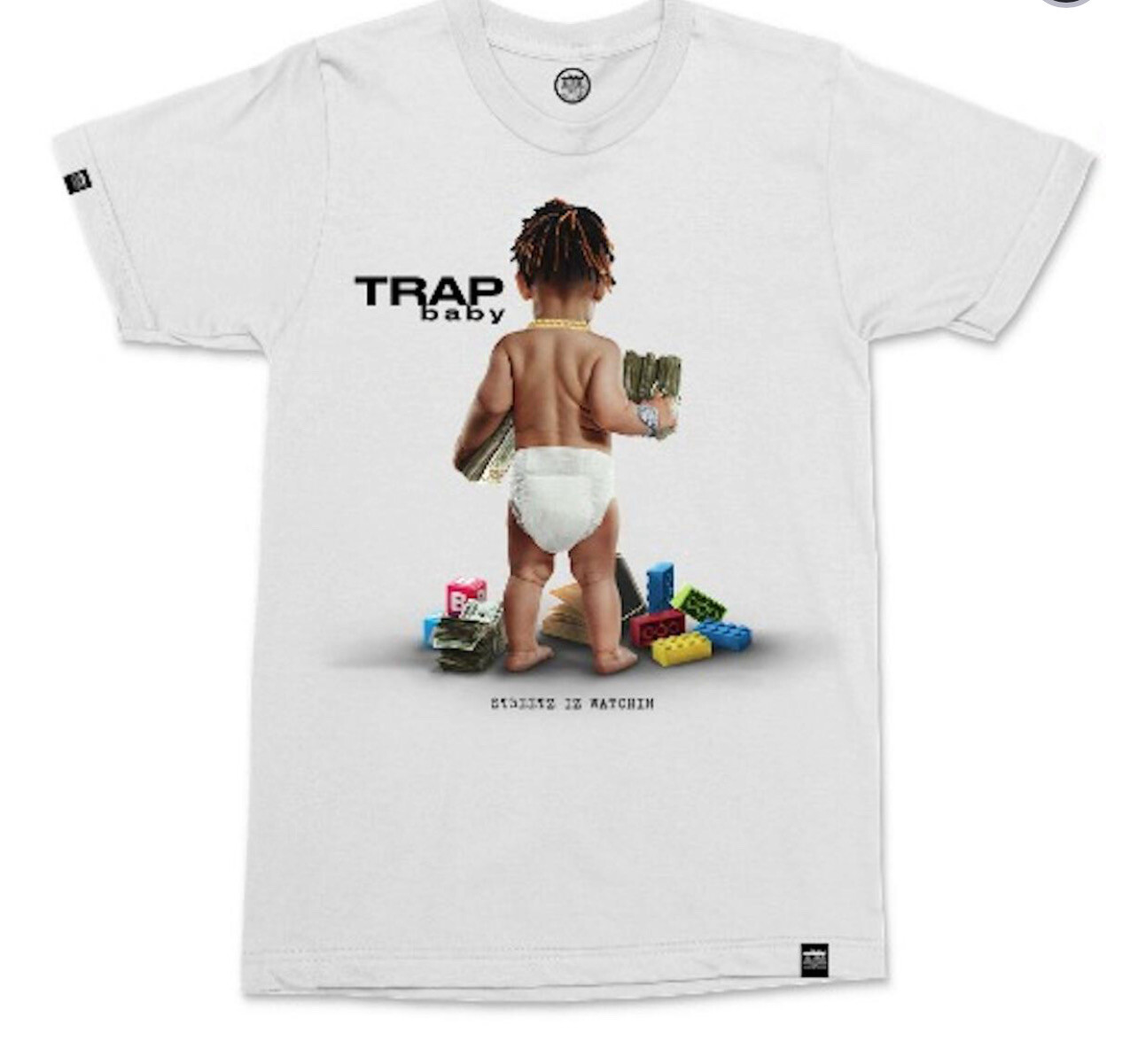Trap Baby Tee White