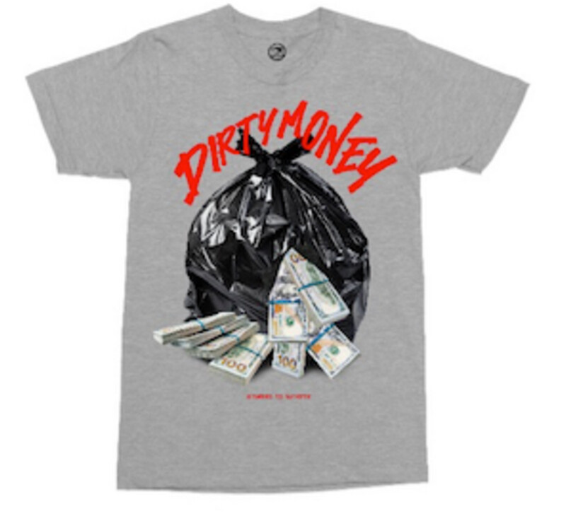 Dirty Money Tee Grey