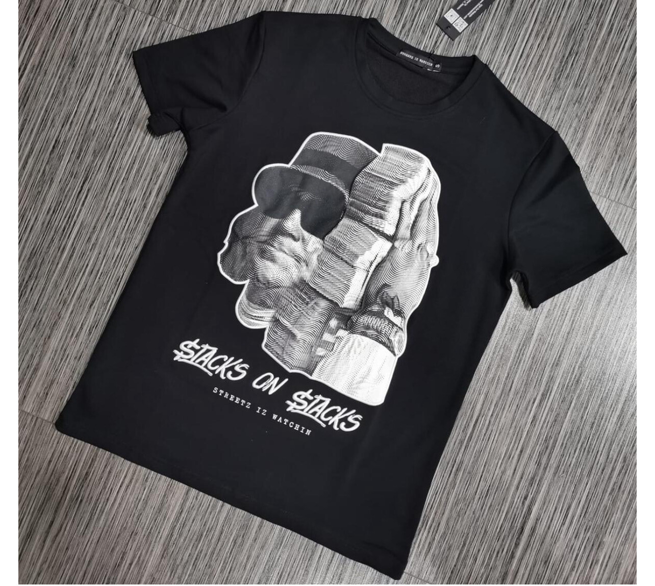 Stacks On Stacks Tee Black