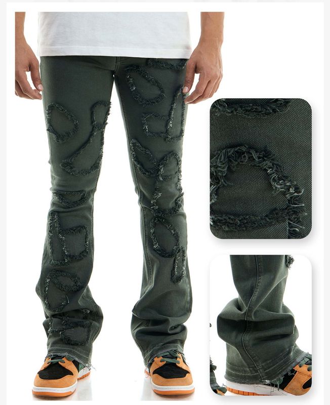Alligator skinny stacked flare