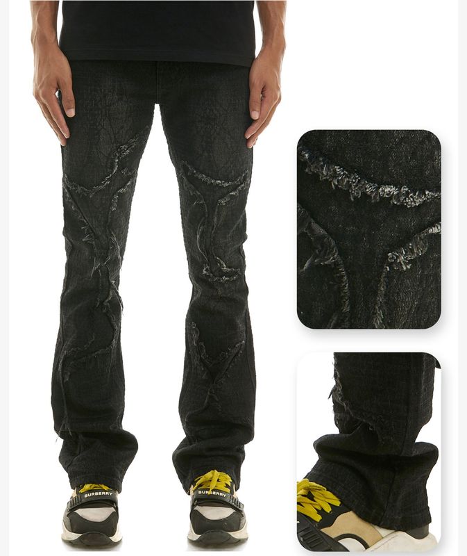 Spider Web Skinny Flare Fit
