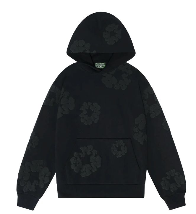Denim Tear Cotton Wreath Hoodie
