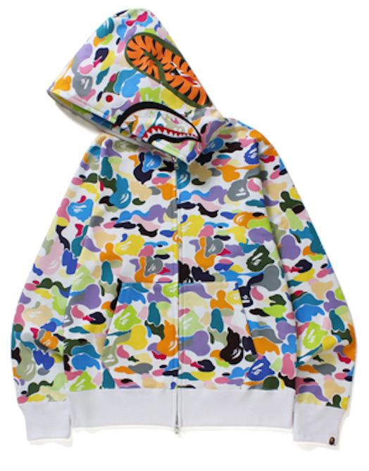 Bape Multi Camo Shark Full Zip