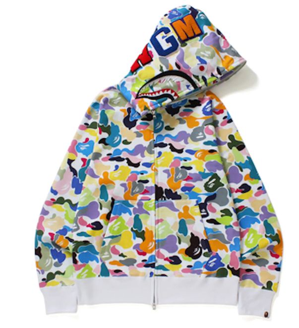 Bape Multi Camo Shark Full Zip