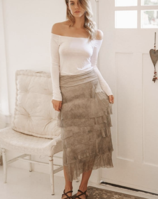 Mykonos Silk Skirt