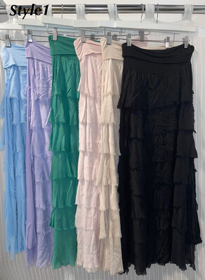 Mykonos Silk Skirt
