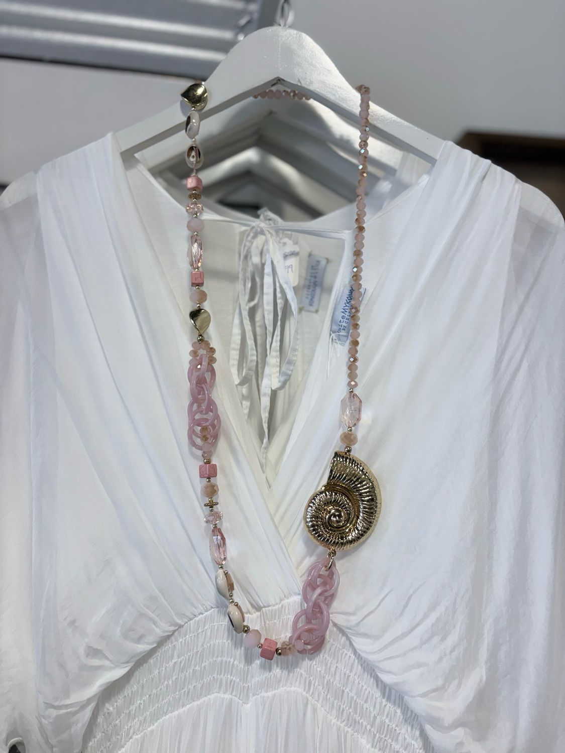 Pink Shell Necklace