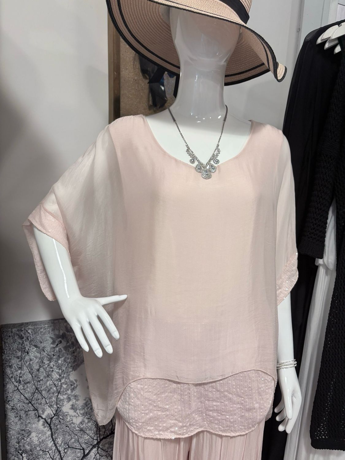 Blush Shimmer Top