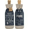 Wine Bottle Socks; Not drinking alone/Cat