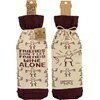 Wine Bottle socks; Friends don't let friends wine alone