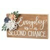 Block Sign; Everyday is a Second Chance