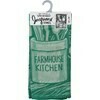 Farmhouse Kitchen Dish Towel; green