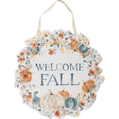 Welcome Fall Hanging Decor
