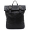 Buckle Flap Backpack; black