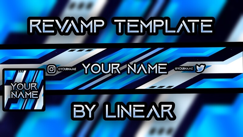 Blue / White Futuristic YouTube Revamp Pack