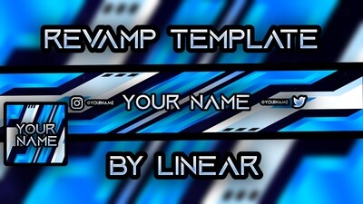 Blue / White Futuristic YouTube Revamp Pack