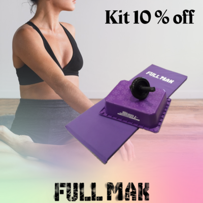 Kit fitness 2: Colchoneta de 2cm + rueda simple abdominales + step Kit fitness 2: Colchoneta de 2cm + rueda simple abdominales + step