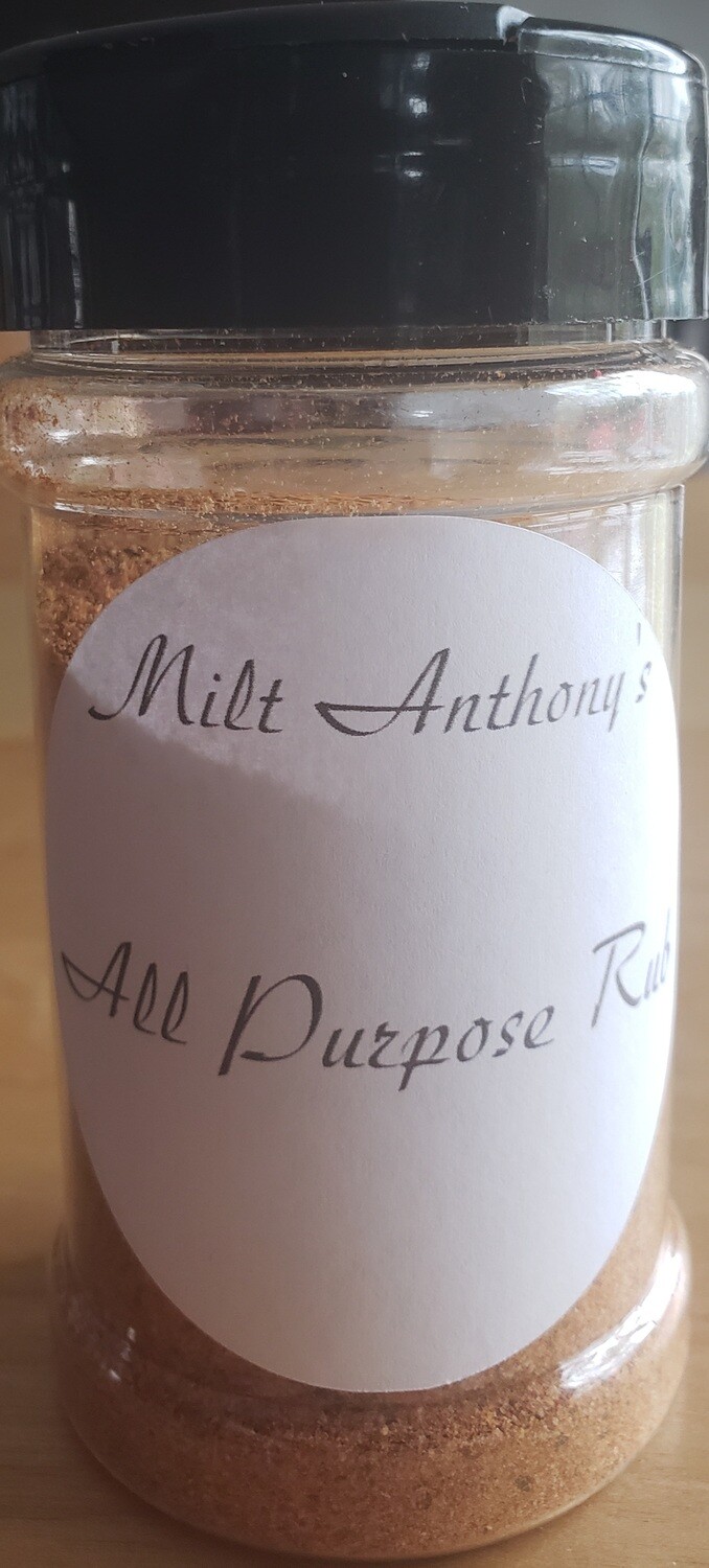 Milt Anthony's All Purpose Rub 8oz.