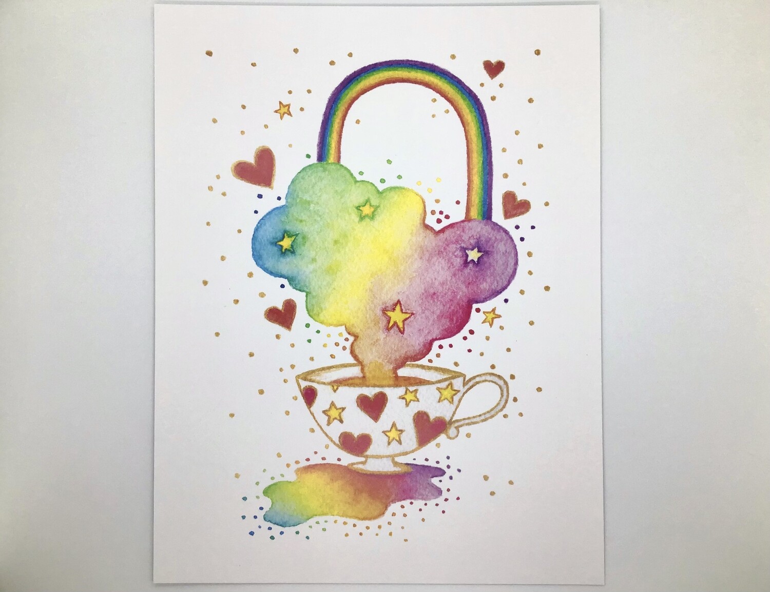 Rainbow Teacup Limited Edition Print