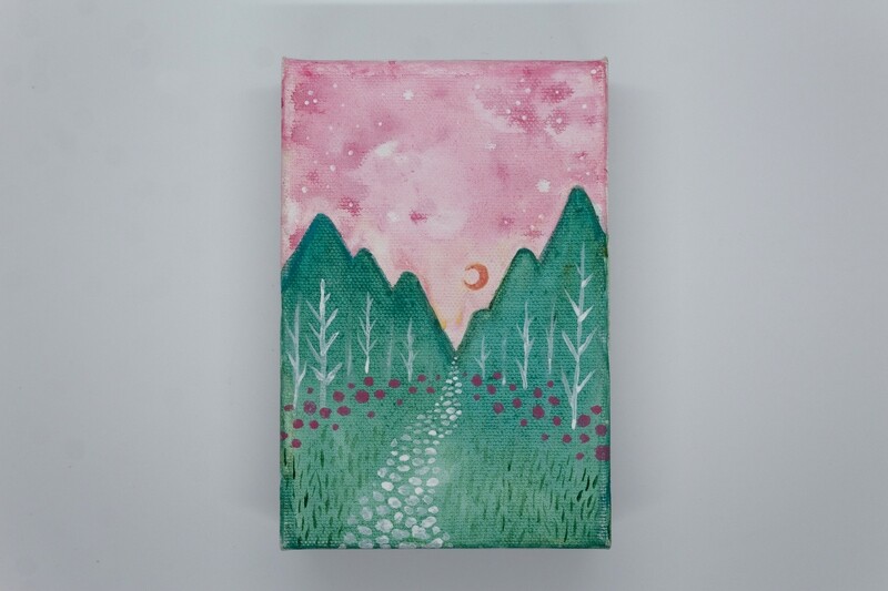 Pastel Landscape Canvas Art