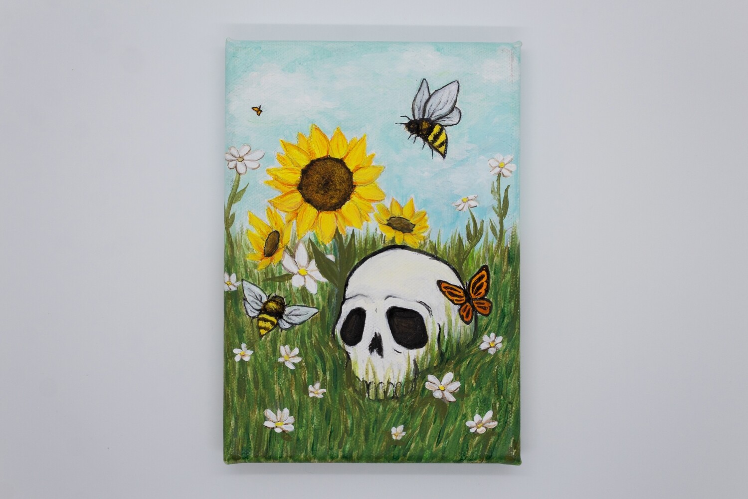 Skull Garden Canvas Art