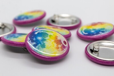 Rainbow Moon Button
