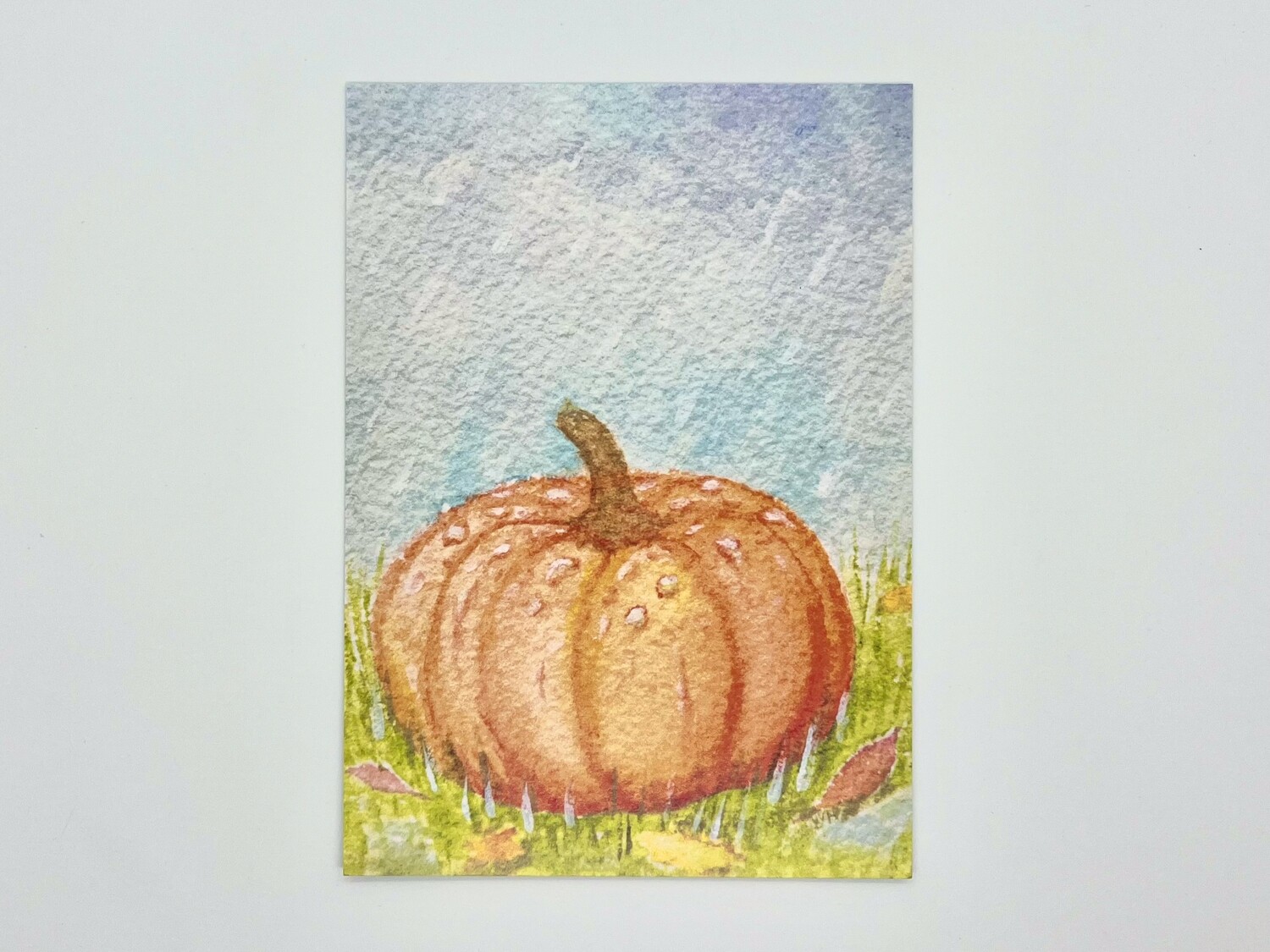 Rainy Pumpkin Limited Edition Mini Print