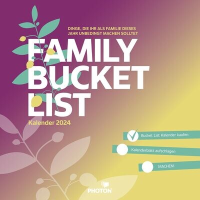 FAMILY BUCKET LIST Kalender 2024