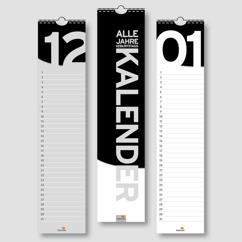 GEBURTSTAGSKALENDER GEBURTSTAGSKALENDER "ALLE JAHRE"