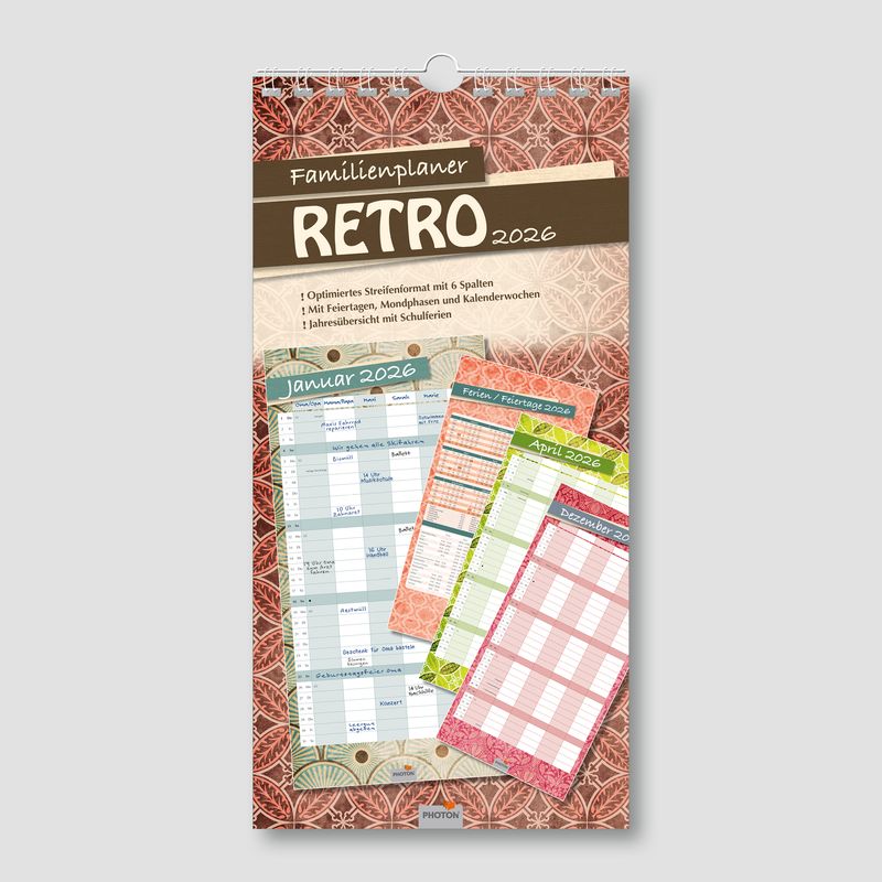 FAMILIENPLANER FAMILIENPLANER "RETRO" 2026