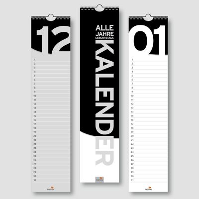 GEBURTSTAGSKALENDER GEBURTSTAGSKALENDER "ALLE JAHRE"