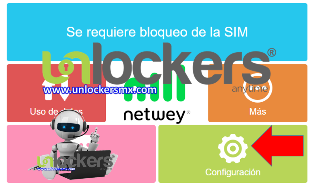 Liberación de módem Netwey , Retemex, Telcel MW41NF México