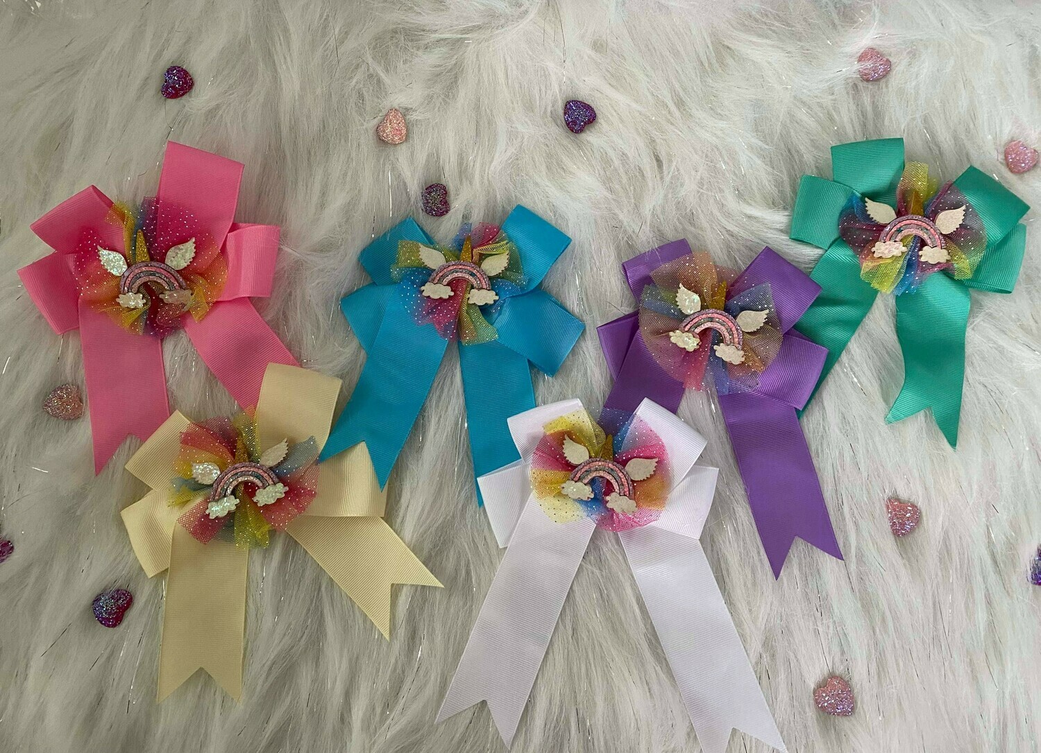 Unicorn Rainbow Hairbows