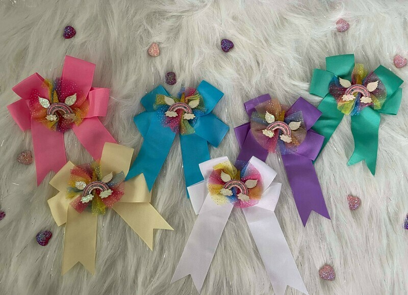 Unicorn Rainbow Hairbows
