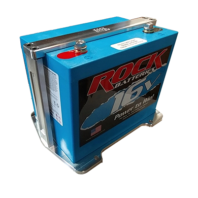 Aluminum Billet Mount for Rock Battery 16V 2-Post &amp; 3-Post