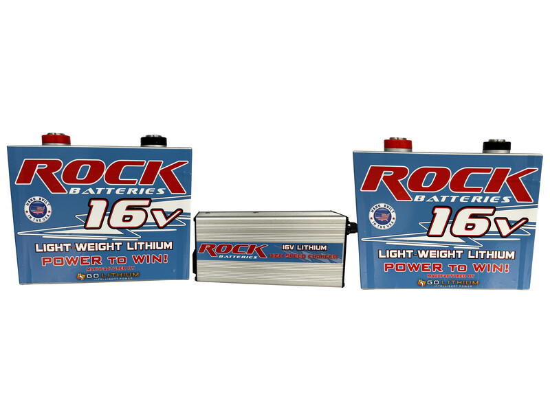 TWO ROCK 16V LIGHT WEIGHT LITHIUM BATTERIES BUNDLED WITH ROCK LITHIUM BATTERY CHARGER 

***FREE T-Shirt with purchase***