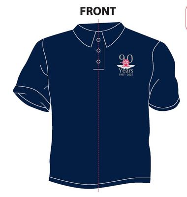 Pre-order: 90th Anniversary Polo Shirt - NAVY