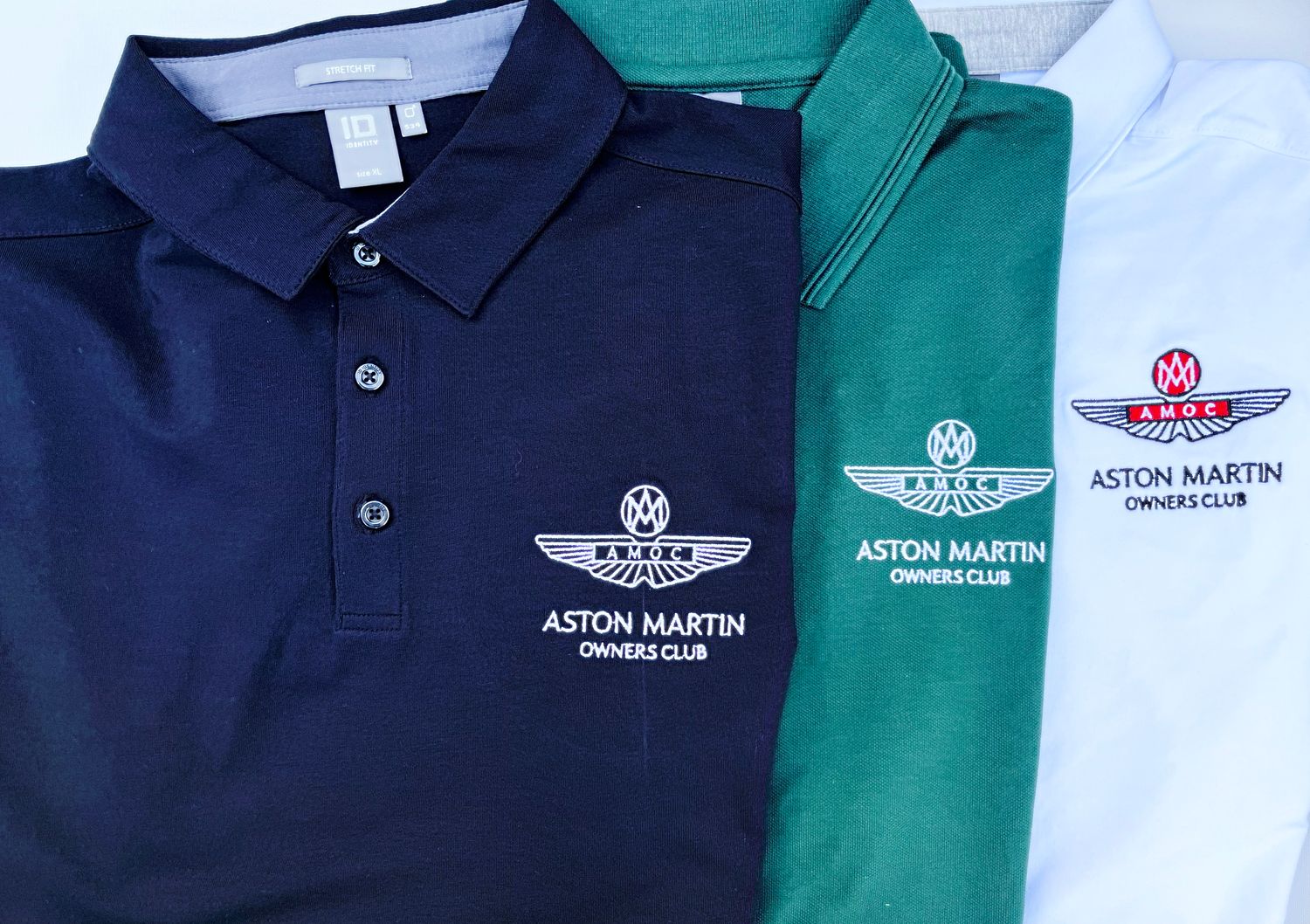 Men's Short-Sleeved Green Polo - Press Studs