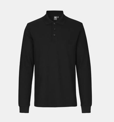 Long-sleeved Polo Shirt with Buttons