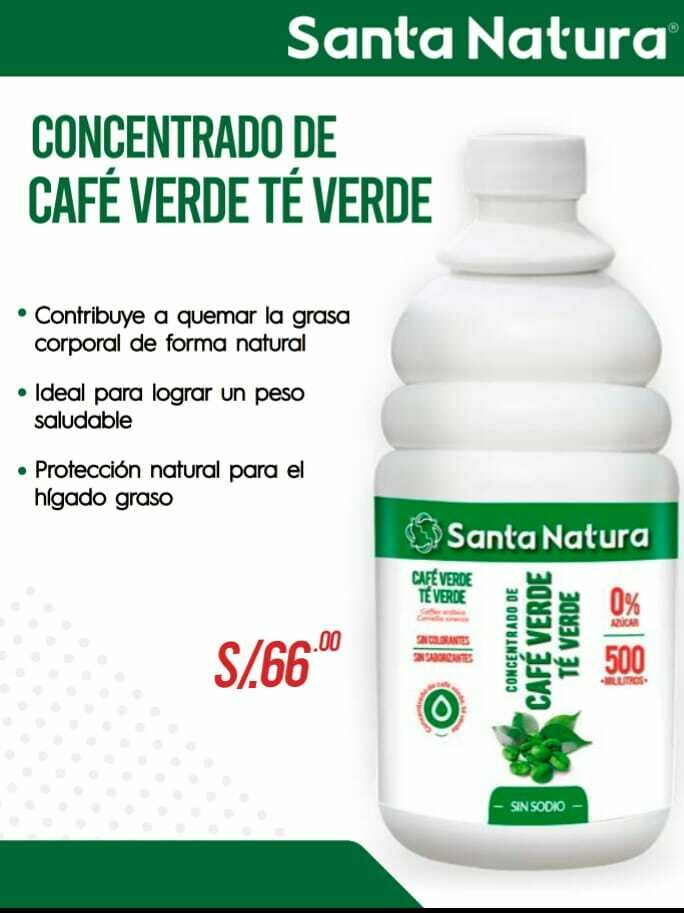 Concentrado Cafe Verde y te Verde