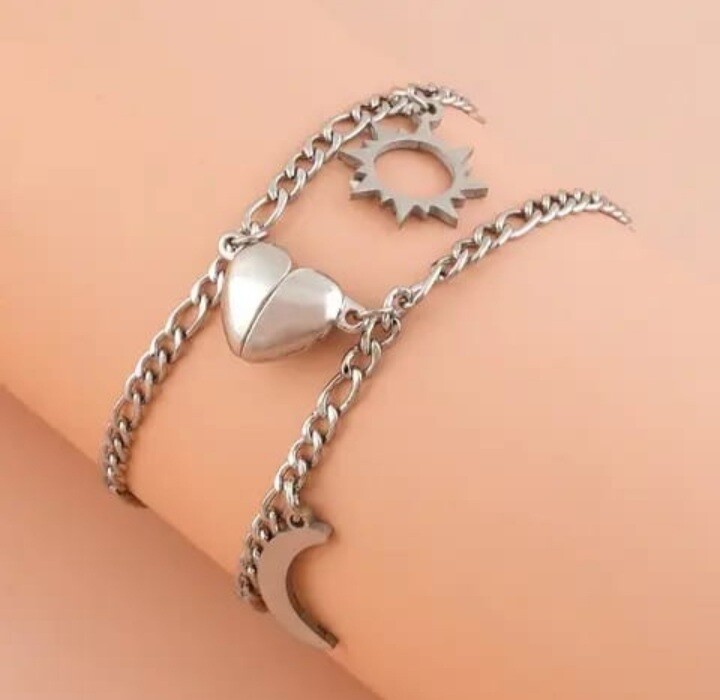 Bracelet de couple aimanté