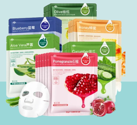 Masque Facial aux fruits et Plantes