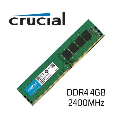 Memorias DDR4.4GB 2400 CRUCIAL
