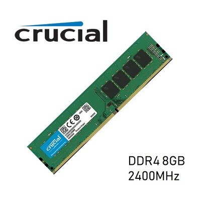 Memorias DDR4.8GB 2400 CRUCIAL