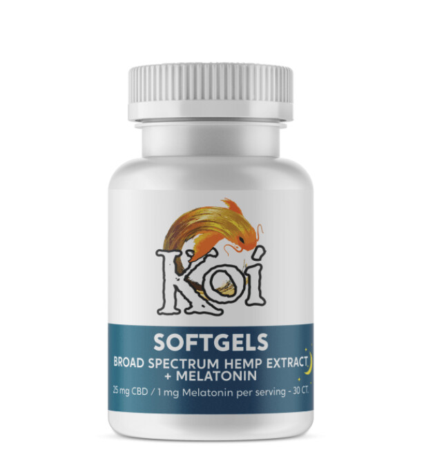 Koi Hemp Extract CBD Softgels – Nighttime