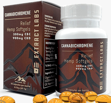Extract Labs Relief CANNABICHROMENE 300MG CBC/900MG CBD