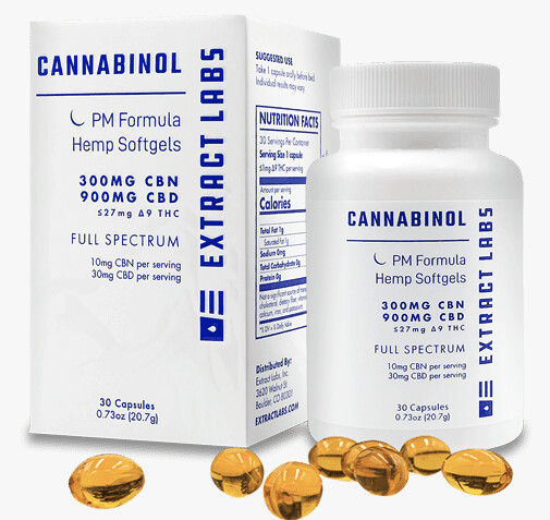 Extract Labs PM Formula CBN/CBD Soft Gels