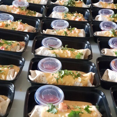 Smothered Ground Turkey Burrito